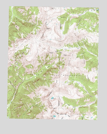 Summit Peak, CO USGS Topographic Map