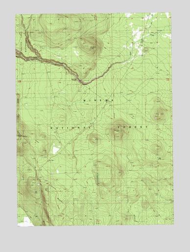 Sun Pass, OR USGS Topographic Map