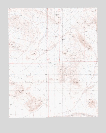 Valjean Hills, CA USGS Topographic Map