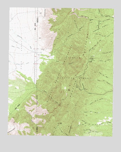 Capilla Peak, NM USGS Topographic Map