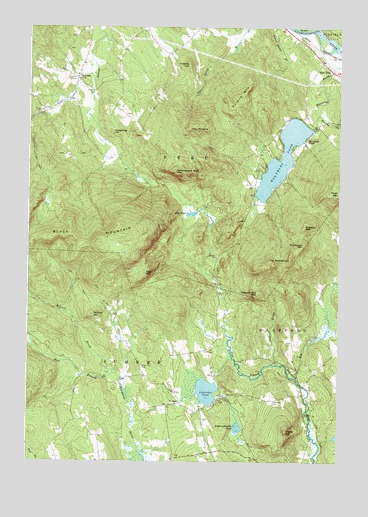 Worthley Pond, ME USGS Topographic Map