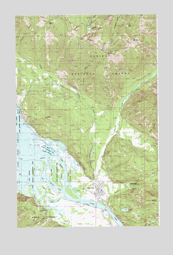 Clark Fork, ID USGS Topographic Map