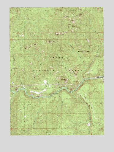 Illahee Rock, OR USGS Topographic Map