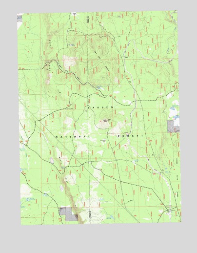 Jellico, CA USGS Topographic Map