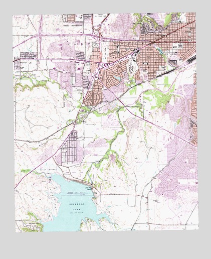 Benbrook, TX USGS Topographic Map