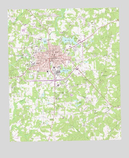 Carrollton, GA USGS Topographic Map