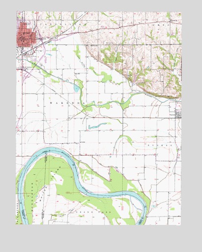 Carrollton East, MO USGS Topographic Map