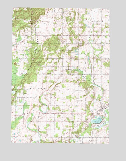 Cascade, WI USGS Topographic Map
