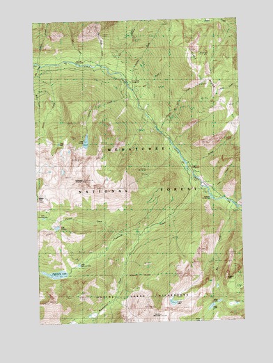Cashmere Mountain, WA USGS Topographic Map