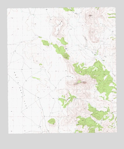 Cathedral Mountain, TX USGS Topographic Map