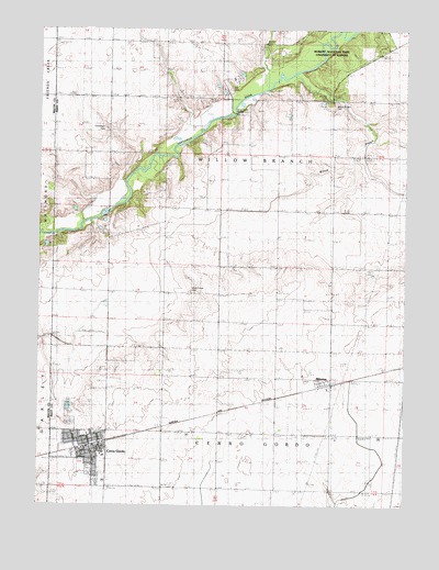 Cerro Gordo, IL USGS Topographic Map