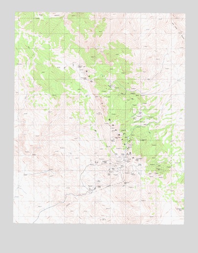 Cerro Gordo Peak, CA USGS Topographic Map