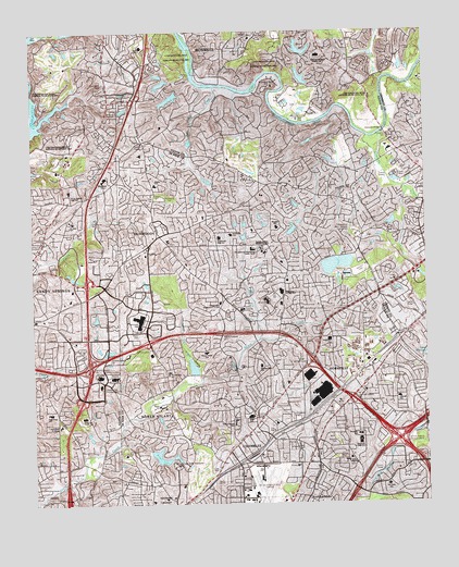 Chamblee, GA USGS Topographic Map