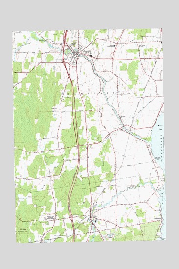 Champlain, NY USGS Topographic Map