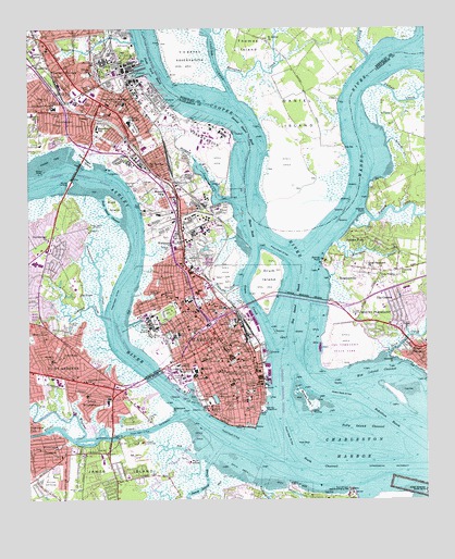 Charleston, SC USGS Topographic Map