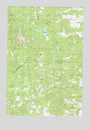 Chessman Reservoir, MT USGS Topographic Map