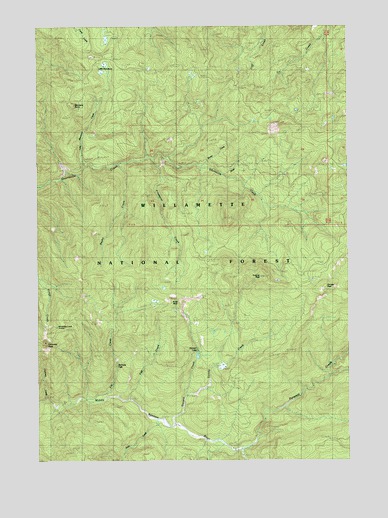 Chimney Peak, OR USGS Topographic Map