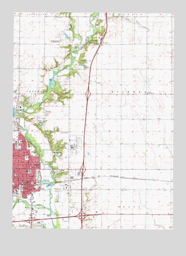 Ames East, IA USGS Topographic Map