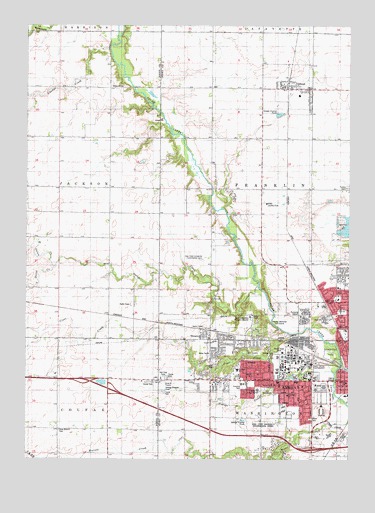 Ames West, IA USGS Topographic Map