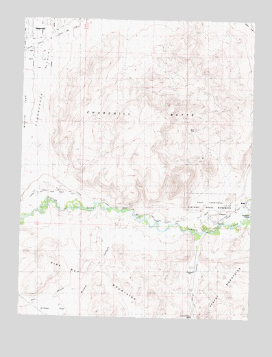 Churchill Butte, NV USGS Topographic Map