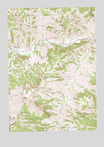 Clayton Mountain, WY USGS Topographic Map