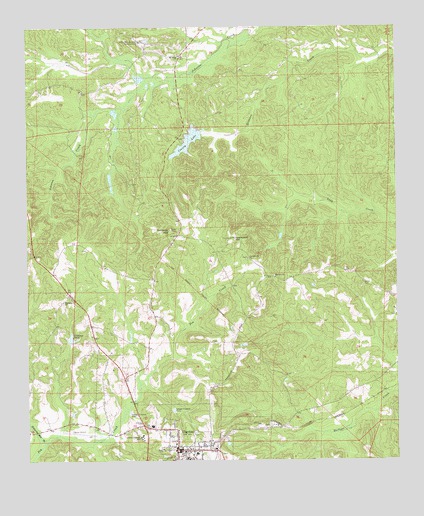 Clayton North, AL USGS Topographic Map