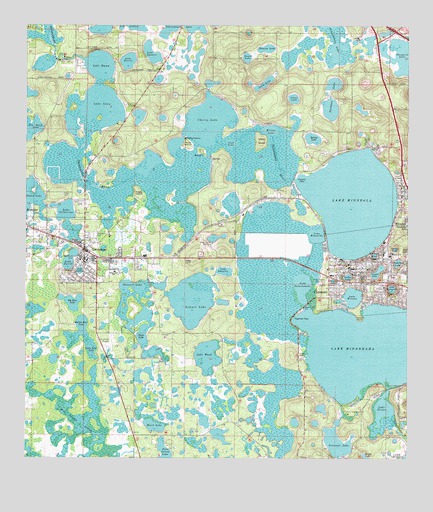 Clermont West, FL USGS Topographic Map