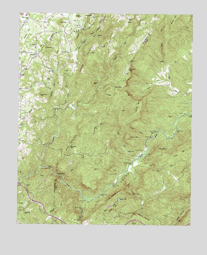 Cliffield Mountain, NC USGS Topographic Map
