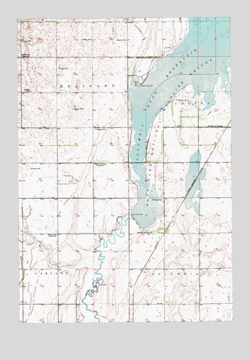 Columbia NE, SD USGS Topographic Map