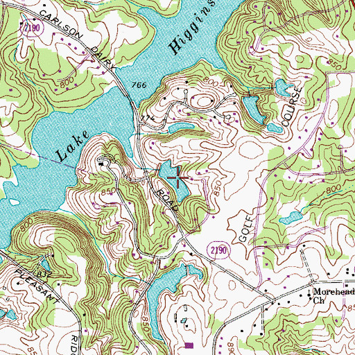 Topographic Map of Ski Lake, NC