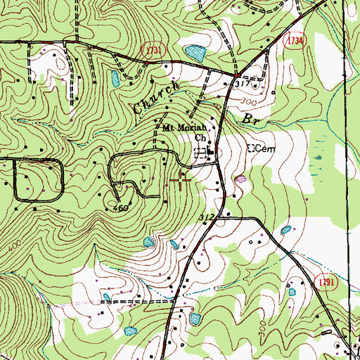 Topographic Map of Timbercrest, NC