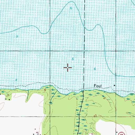 Topographic Map of Batemans Beach, NC