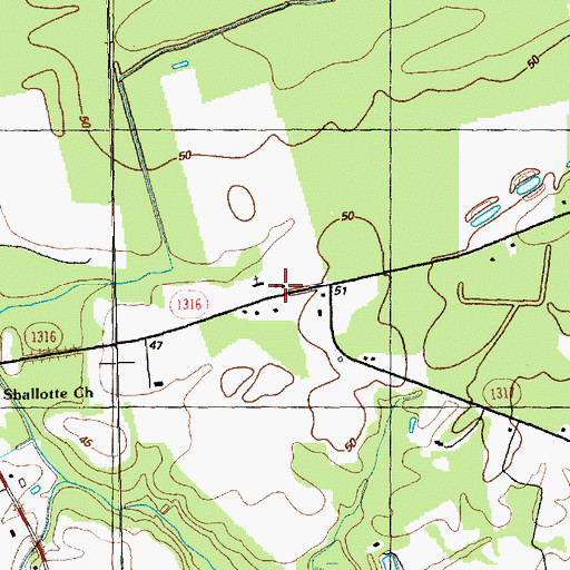 Topographic Map of Shepherd Church, NC