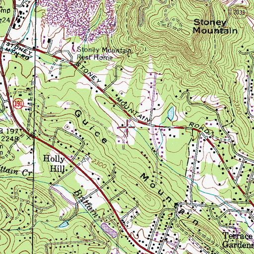 Topographic Map of Stone Brook, NC
