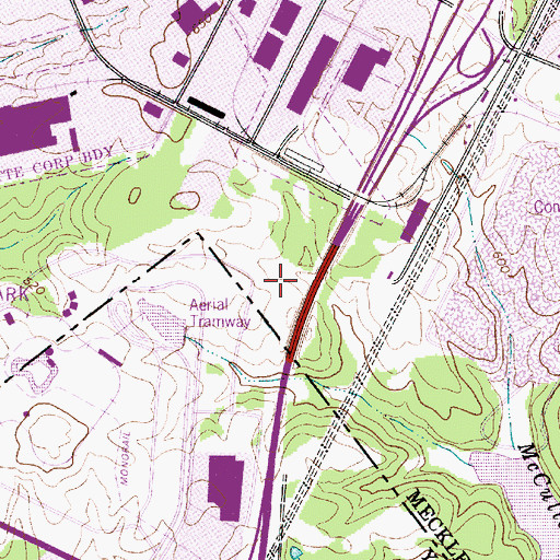 Topographic Map of Outlet Marketplace, NC