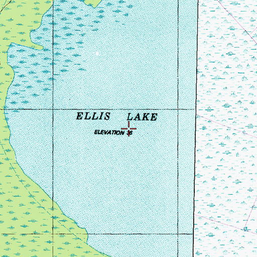 Topographic Map of Lake Ellis Simon, NC