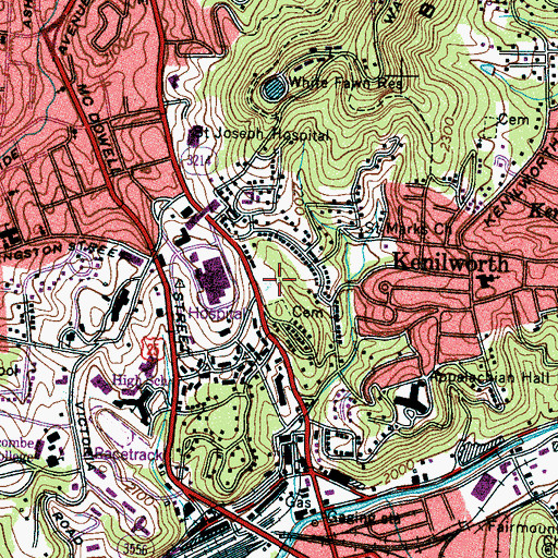 Topographic Map of Newton School, NC
