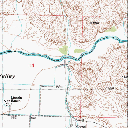 Topographic Map of Reid Valley, AZ