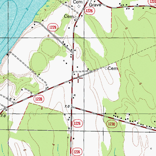 Topographic Map of Mount Rose, NC