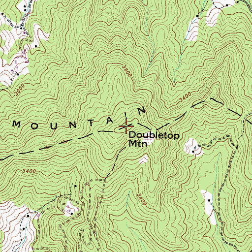 Topographic Map of Shelton Mountain, NC