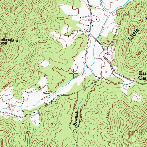 Topographic Map of Township of Smithbridge, NC