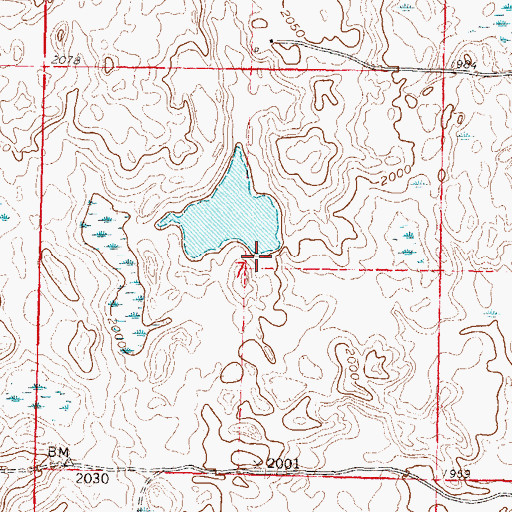 Topographic Map of Sperry Dam, ND