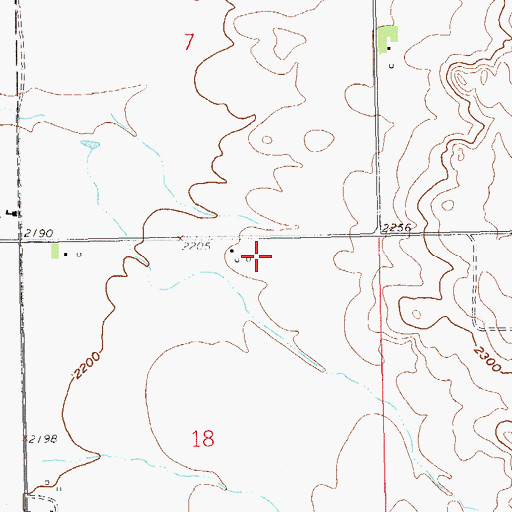 Topographic Map of L Anderson Water Well, ND