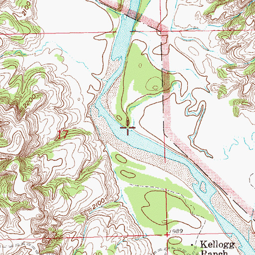 Topographic Map of Corral Creek, ND