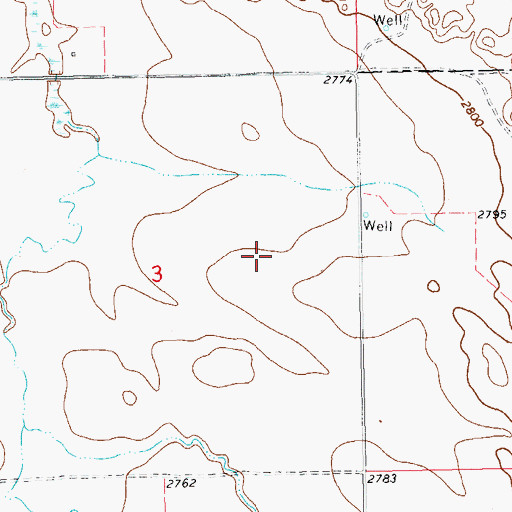 Topographic Map of G Lorge Ranch, ND