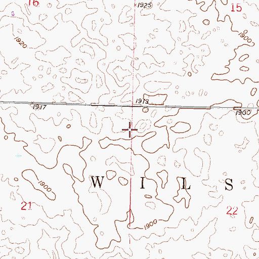 Topographic Map of Township of Wilson, ND