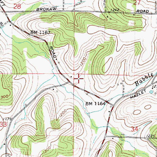Topographic Map of School Number 7 (historical), OH