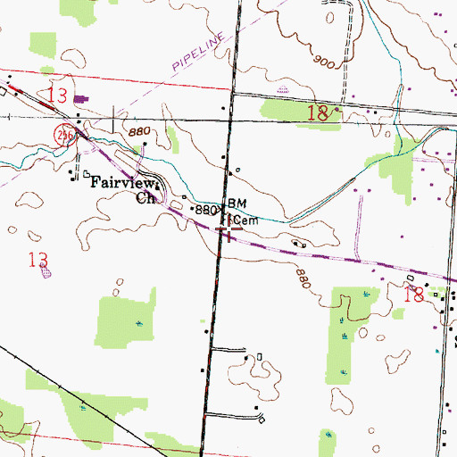 Topographic Map of Ritter School (historical), OH