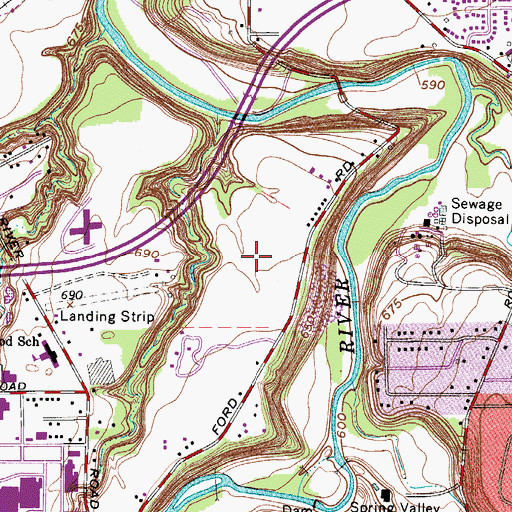 Topographic Map of Black River State Reservation, OH