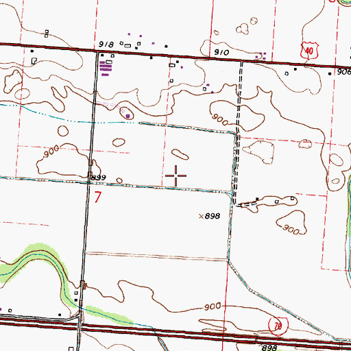 Topographic Map of Bloody Run Swamp (historical), OH